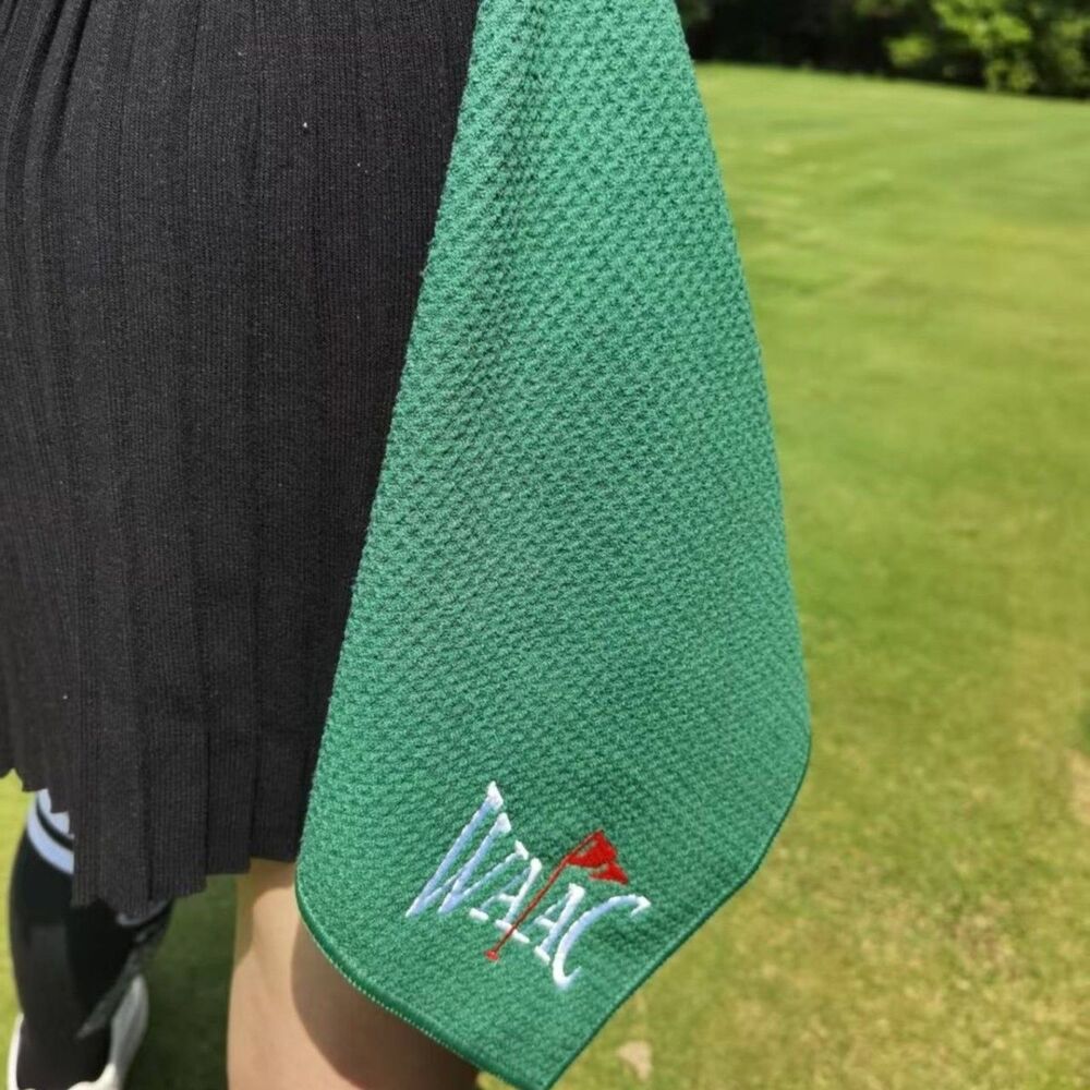 Waac Green Golf Towel Golf Club Cleaning Towel